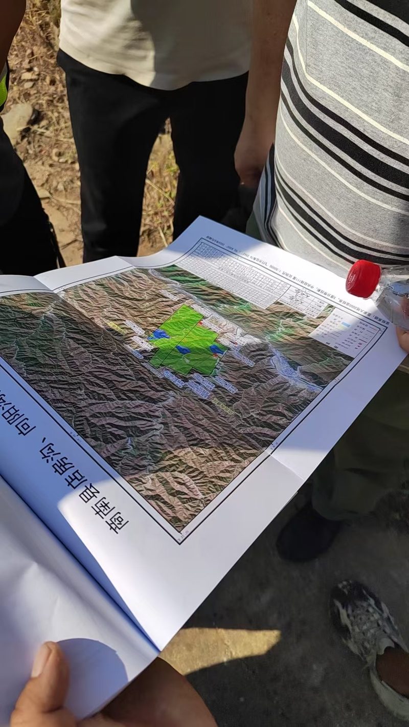 商南县作业区地形图与播区部署